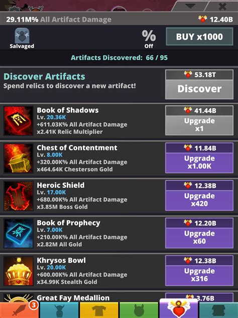 tap titans 2 artifact optimizer.